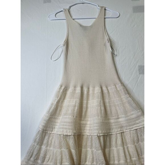 Ralph Lauren Purple Label Ivory Cashmere Linen Silk Knit Dress Size M, NWT - Picture 9 of 9